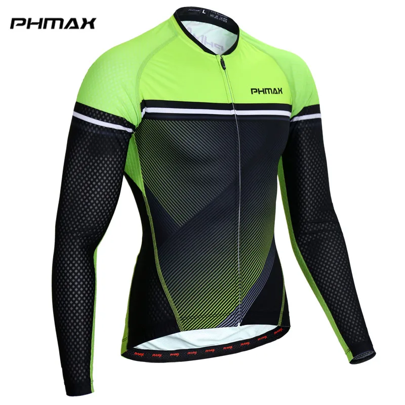 PHMAX Pro Cycling Jersey Long Sleeve MTB Bike Clothing Bicycle Clothes ...
