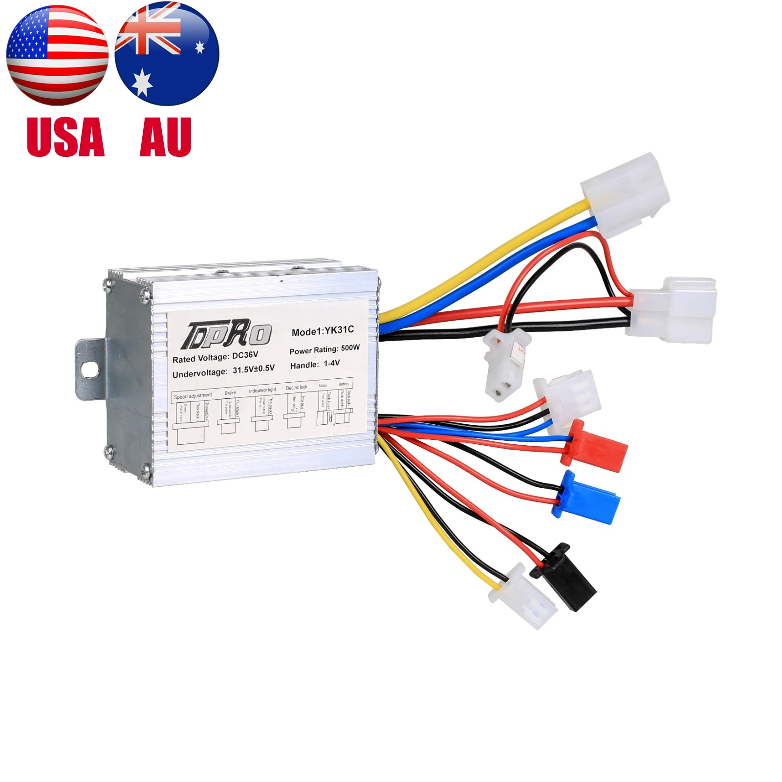 

36V 500W Brush Motor Speed Controller Box for Scooter EBike Bicycle High Quality
