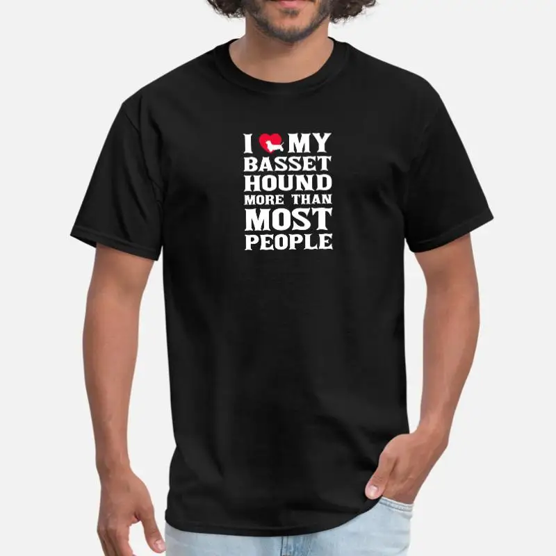 Принт Basset Hound Мужская футболка женская классическая хипстерская Футболка мужская размера плюс S-5xl одежда высокого качества - Цвет: Men-Black