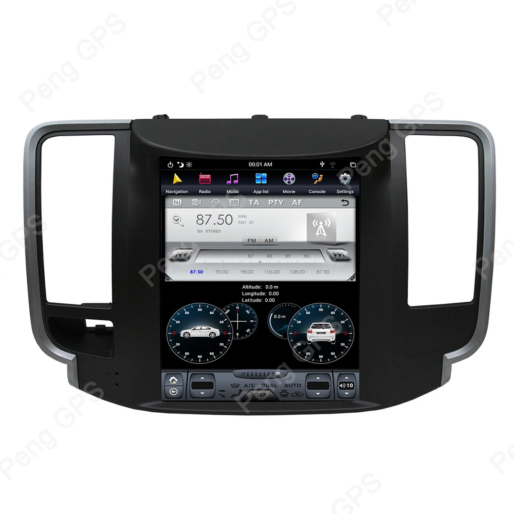 Cheap Android 8.1 Radio GPS Navigation for Nissan Teana 2008-2011 Tesla Vertical 10.4" Screen 4G+64G Car Multimedia DVD Player Unit 5