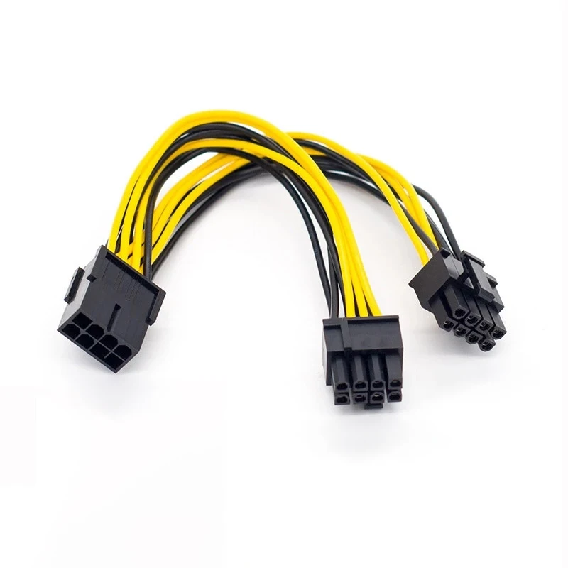 Кабель питания для видеокарты PCI-Express PCIE 8 Pin/Dual (6 + 2) Pin VGA адаптер дюймов |