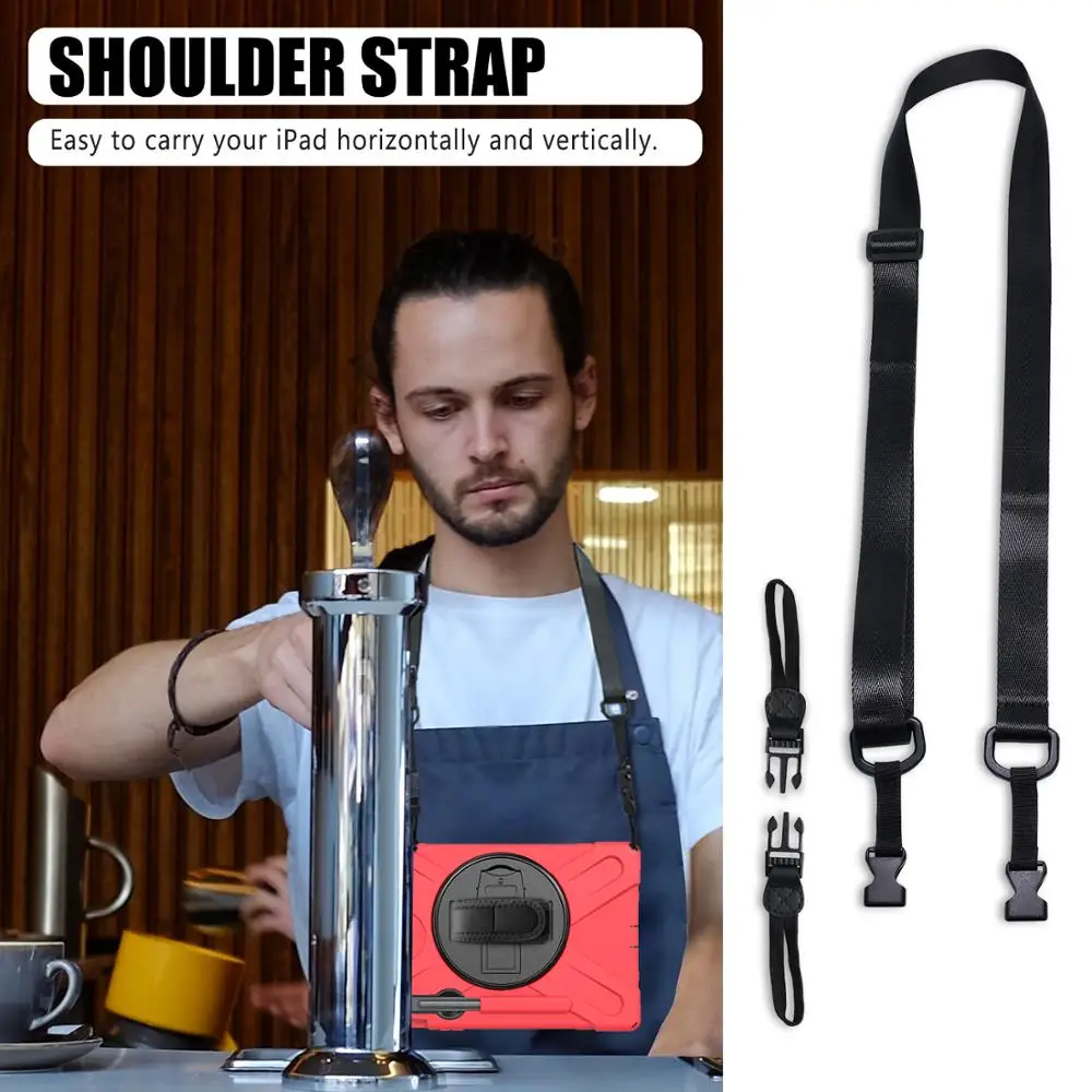 For tablet Samsung Tab S7 11 inch T870/T875 Case With Lanyard Shock Proof for Samsung Galaxy Tab S7 Plus 12.4 inch T970/T975