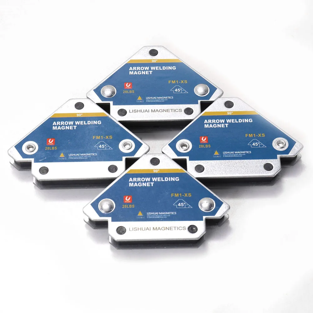 Welding Fixer 2/4pcs Magnetic Welding Fixer 45&deg; 90&deg; 135&deg; Multi-angle Magnet Weld Positioner Ferrite Auxiliary Locator Tools