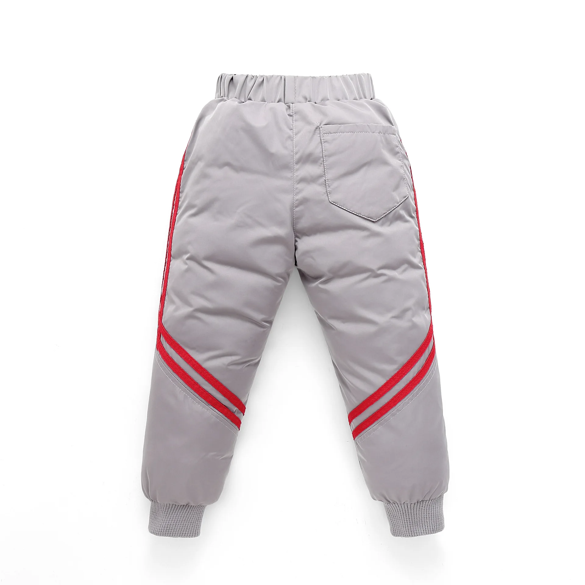 

2019 Winter Down Cotton Pants for Boy Girl Warm Stripe Sports Pants Boys Winter Kids Trousers Winter Childrens Clothes 3-12years