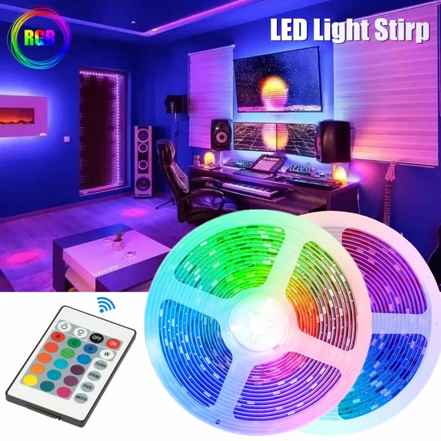 Listwy RGB LED Light elastyczna dekoracja lampa diodowa String pilot do  sypialni tło TV wstążka USB oświetlenie dekoracyjne - AliExpress