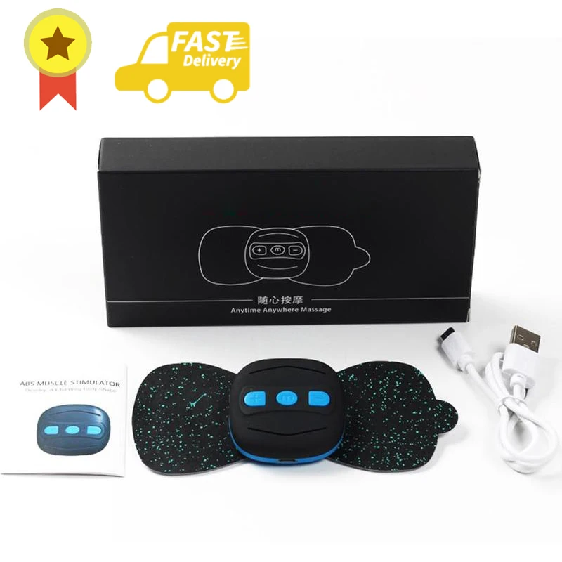 

Dropshipping Portable USB Charging Neck Massager Mini Massage Stickers Neck Stickers Cervical Vertebra Physiotherapy Instrument