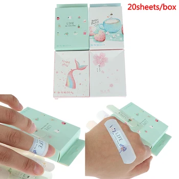

20Pcs/Box Lovely Band Aid Disposable Wound Sticker First Aid Emergency Kit Adhesive Bandages