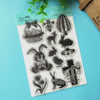 

Cute Rabbit Vintage Transparent Soft Silicone Stamps Children Kids DIY Handmade Scrapbook Photo Album Craft Decoration