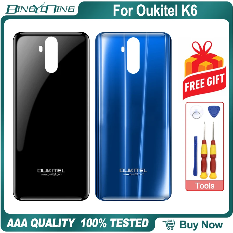 Новинка 100% года оригинальная крышка батарейного отсека для Oukitel K6 защитная