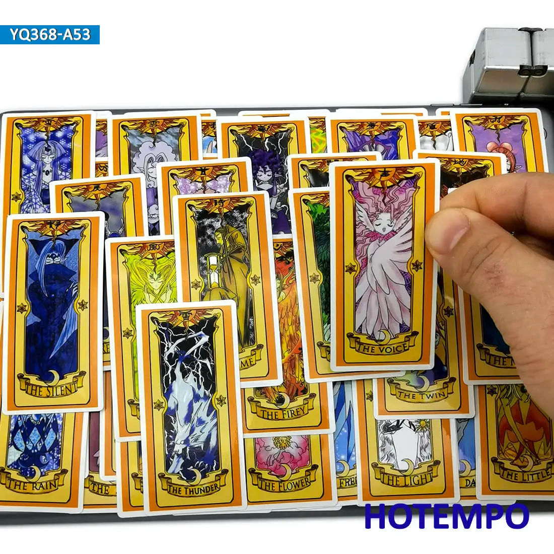 

53pcs Cardcaptor Sakura Magic Clow Card Anime Stickers Toys for Kids Mobile Phone Laptop Suitcase Skateboard Cartoon CCS Sticker