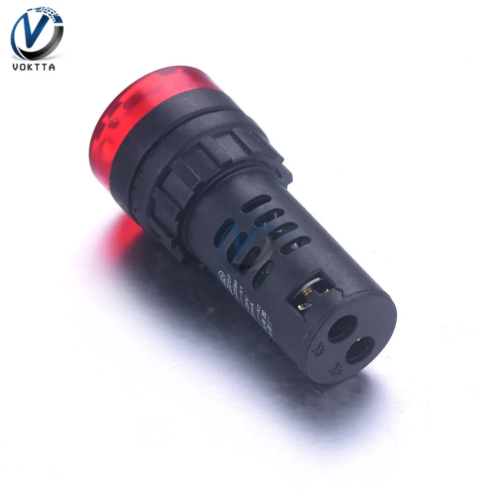 AD16-22SM Flash СВЕТОДИОДНЫЙ аварийная сигнальная светового Индикатора Лампа вспышка гудок DC 12V 24V AC 110V 220V Предупреждение лампы красный, зеленый, желтый