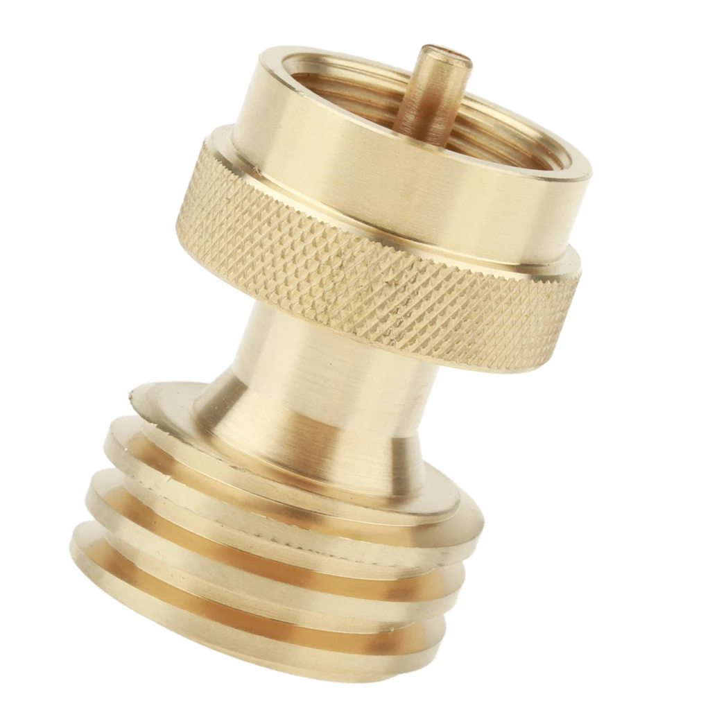 Steak Saver Adapter 1 LB Propane Gas Grill Adapter Converter for BBQ Grill Propane Tree, 1in-20 Male Throwaway Cylinder Thread