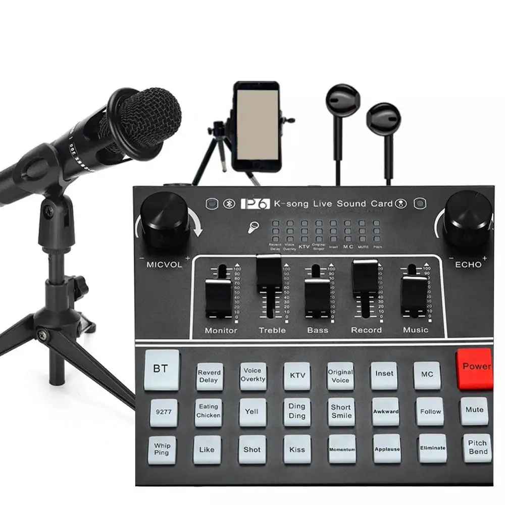 Live Sound Card Audio Interface Mixing sets USB
