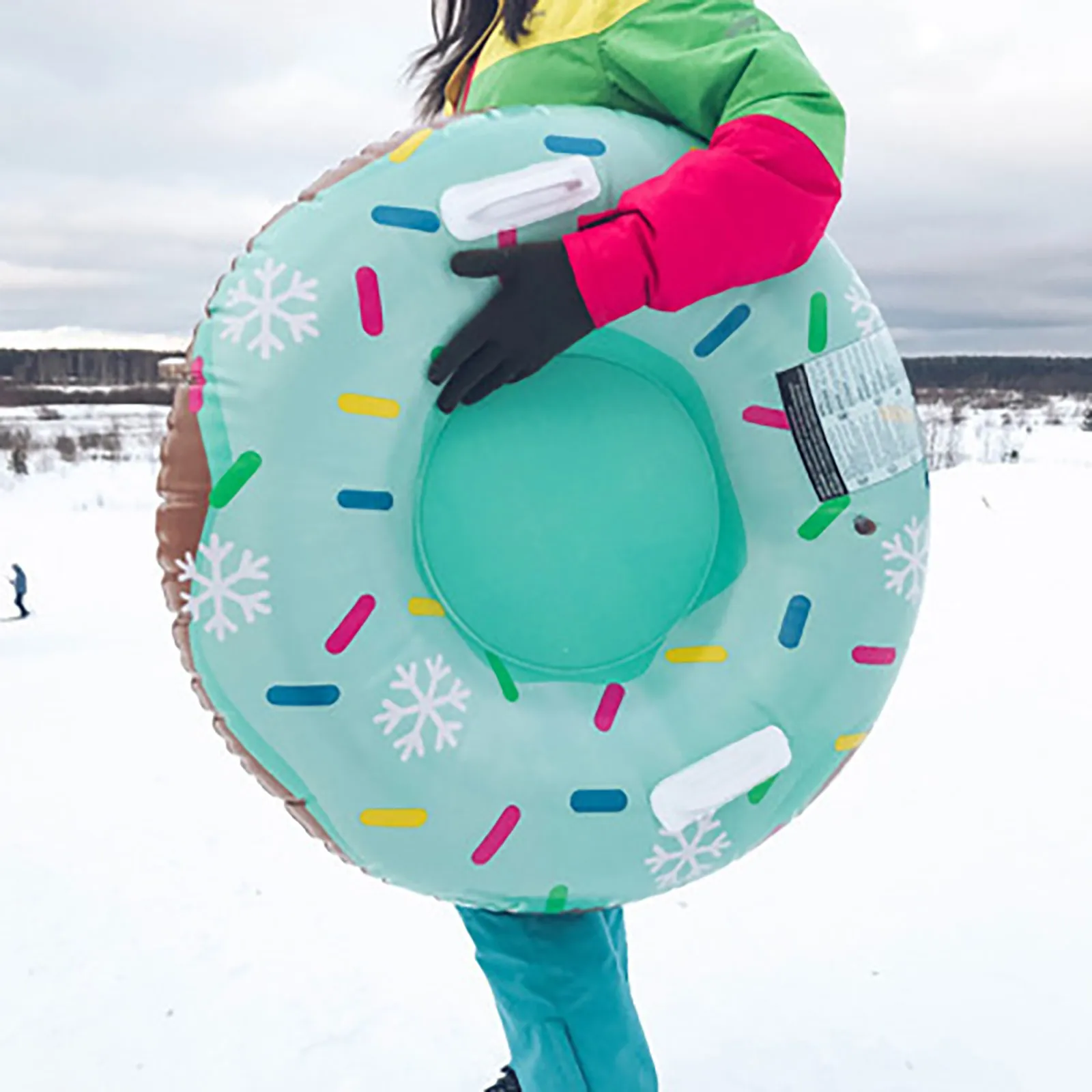 Floated Skiing Board Ski Circle With Handle Inflatable Durable Outdoor Children Adult Snow Tube Skiing Equipments Snow Toy #G2