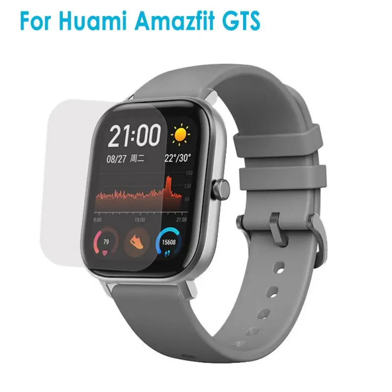 

5pcs Full Coverage Screen Protector Film For Huami Amazfit GTS Watch Soft Round Screen Protector Cover Accessories (Not Glass)