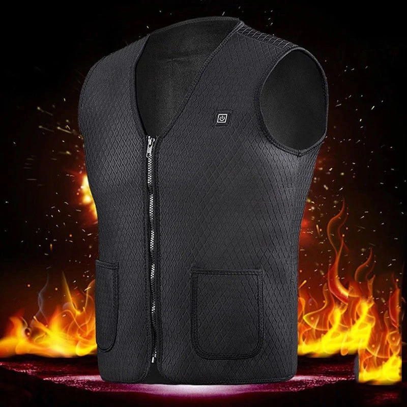  Nuevo chaleco calentador USB chaqueta calentada ropa de invierno para hombre chaleco térmico al air