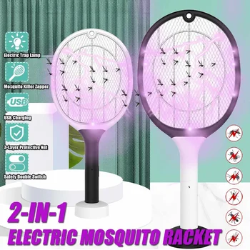 

Home Electric Fly Mosquito Swatter Mosquito Killer Bug Zapper Racket Insects Killer Cordless Battery Power Mosquito Trap Swatter