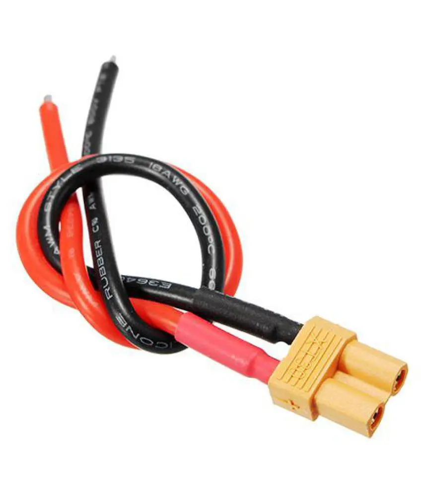 XT30 Pigtail Plug Male and Female Connector with 100mm/150mm 16AWG Tinned  Wire Cable  for RC Lipo Battery FPV Drone charger ► Photo 2/6