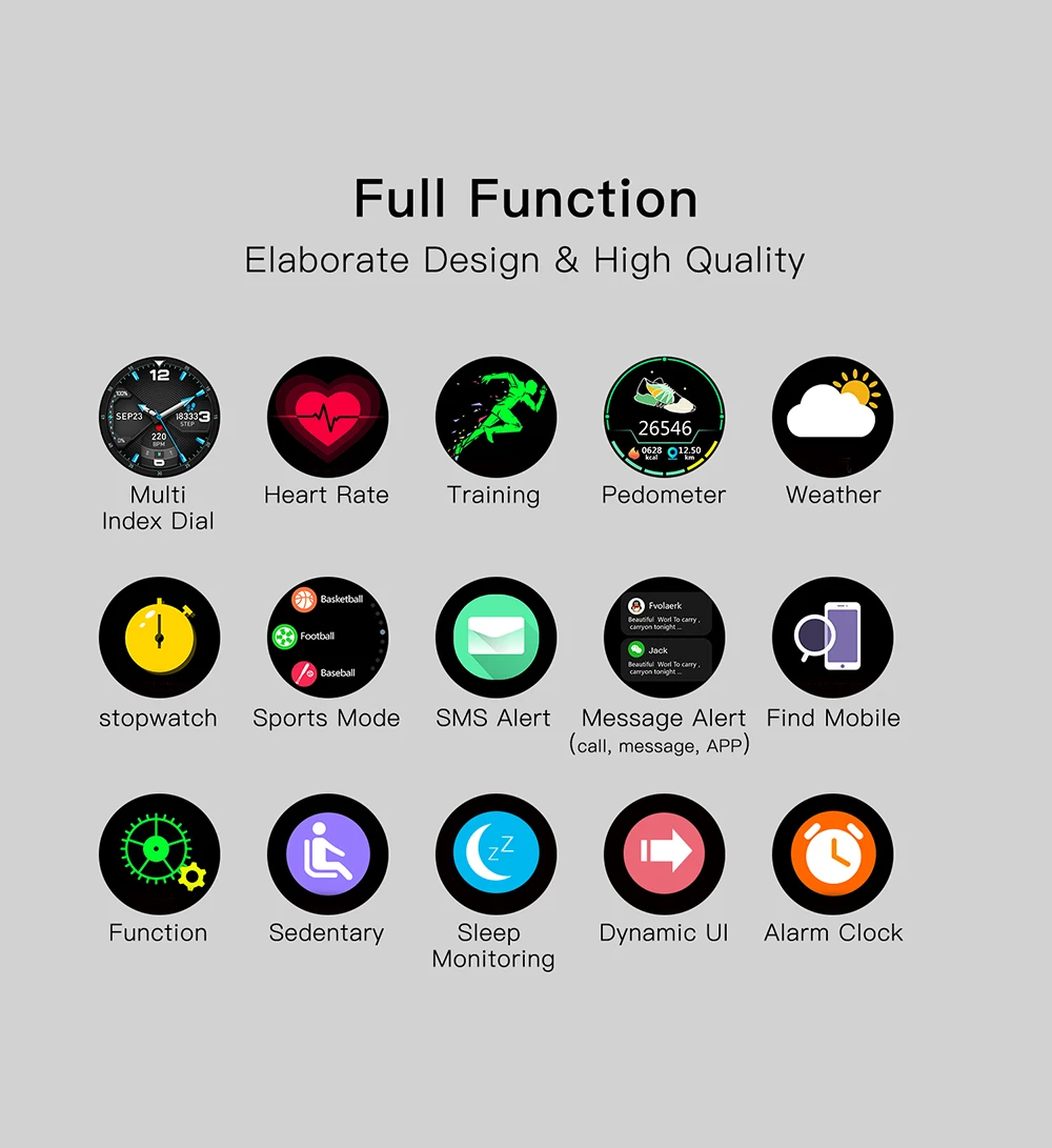 Новые умные часы для мужчин женщин полный сенсорный экран спортивные сердечного
