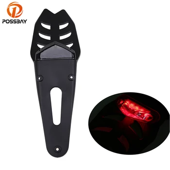 

POSSBAY Red LED Stop Brake Tail Lamp Motorcycle Warning Taillight Fender for Beta 400/450/525 RR BMW G450 for Honda XR400 CRF250