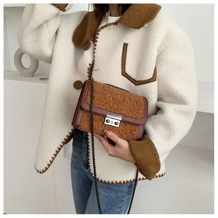 

2019 Western Style Korean Series INS Elegant Daughter Baby Bag Chain Strap WOMEN'S Single-shoulder Bag Square Sling Bag WOMEN'S