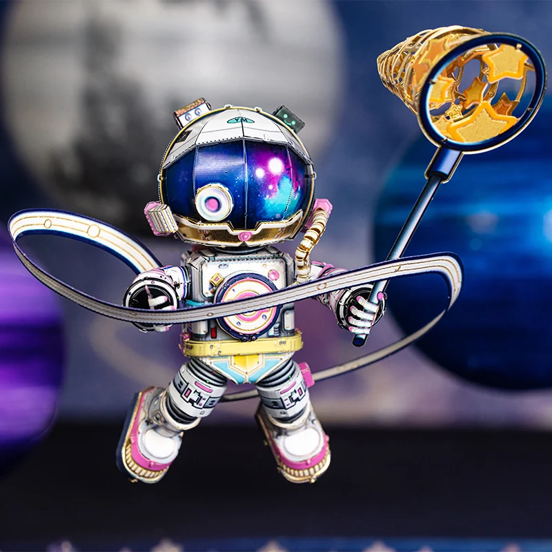 MMZ MODEL MU 3D Metal Puzzle Spaceman Astronaut Model Kits DIY 3D Laser Cut Assemble Jigsaw Toys GIFT For Adult Children 3
