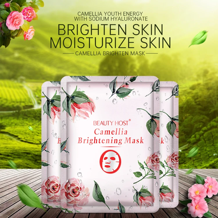 Beauty Host Camellia Whitening Moisturizing Facial Mask Anti-Aging Brighten Skin Care 5PCS | Красота и здоровье
