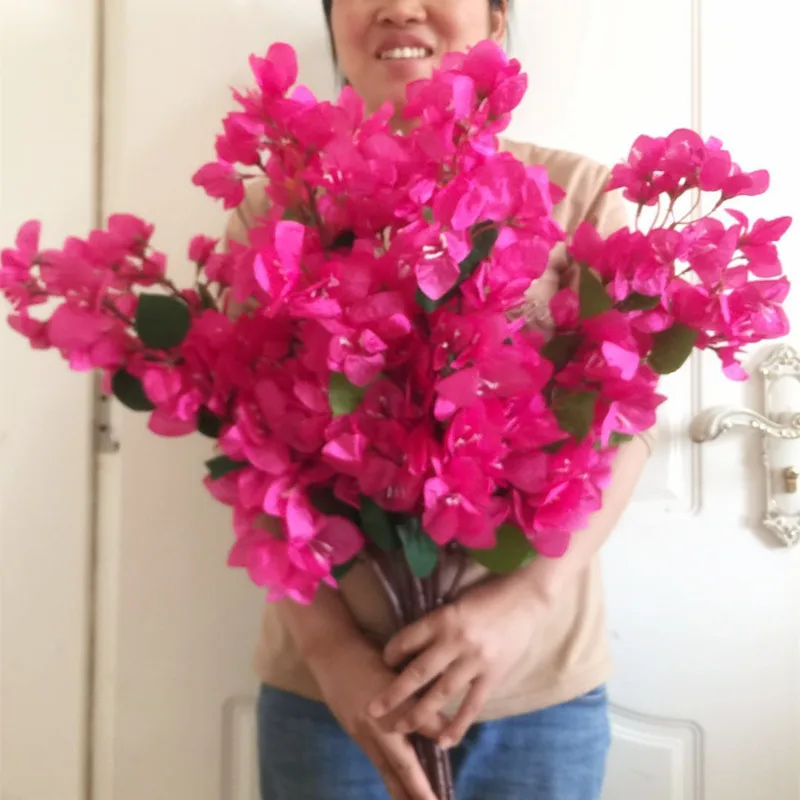 10 шт. шелковые Bougainvillea Glabra искусственный красная роза Бугенвиль spectabilis обои с