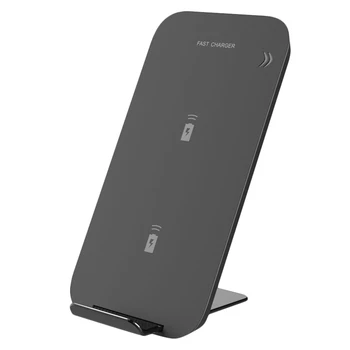 

10W 2 Coils Wireless Charger for iPhone X/XS Max XR Samsung S9 Note 9 10 Xiaomi Multifunction Qi Wireless Charging Pad