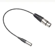 Mini XLR 3 Pin Male To 3 Pin Video Cable Male/Female  For Blackmagic Pocket Cinema 4K Camera Audio Line