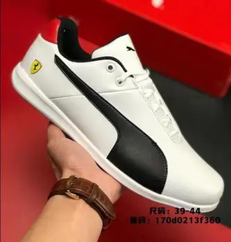 

100% Leather PUMAS SF FUTURE CAT CASUAL men's motorcycle racing shoes lightweight Moto-Inspired Sneaker Sport mesh breathability