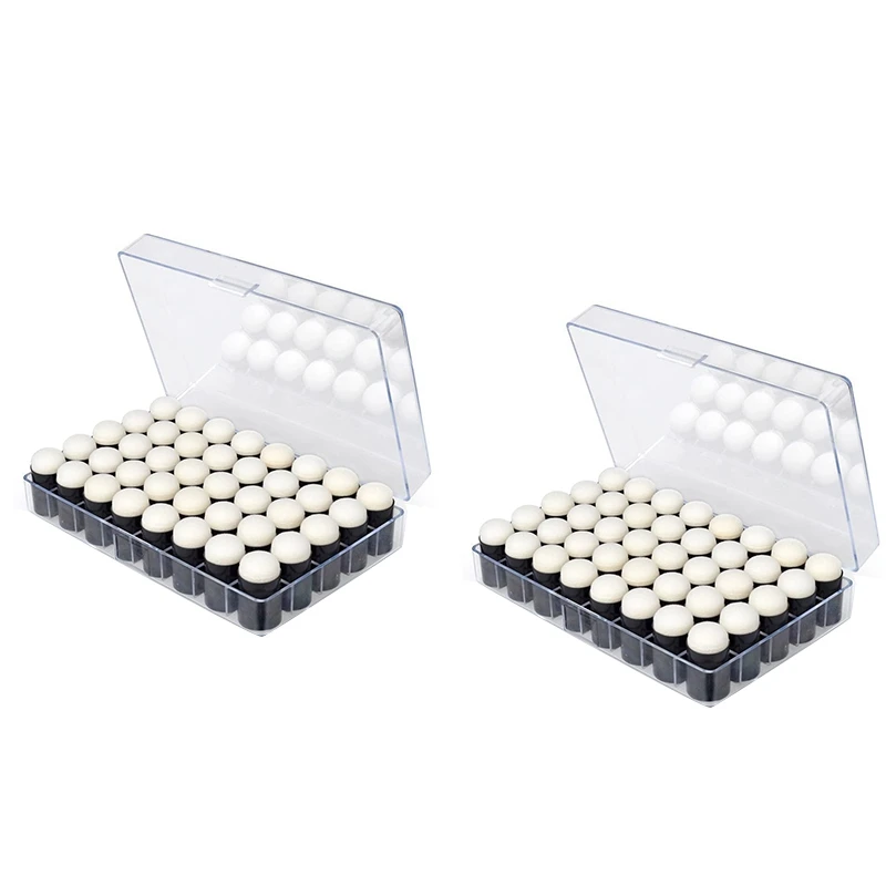 

80Pcs Finger Sponge Dauber Painting Ink Pad Stamping Brush Craft Case Art Tools with Box Office School Drawing DIY Craft