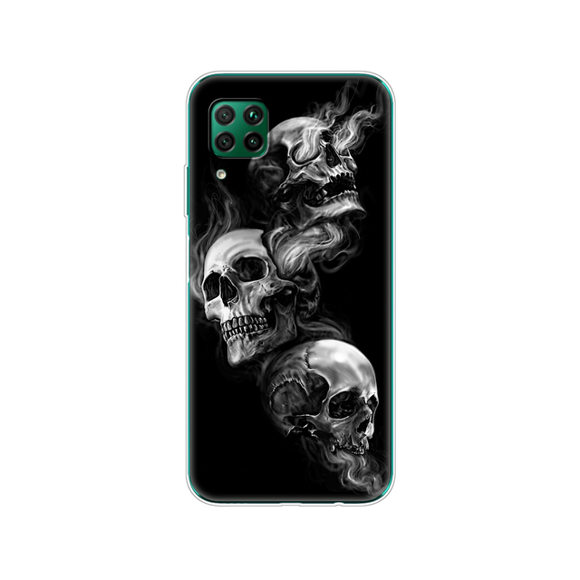 For Huawei P40 Lite 4G 5G Soft TPU Silicon Phone Cover For Huawei P40 Lite E P40Lite Bumper Coque Skin shockproof black