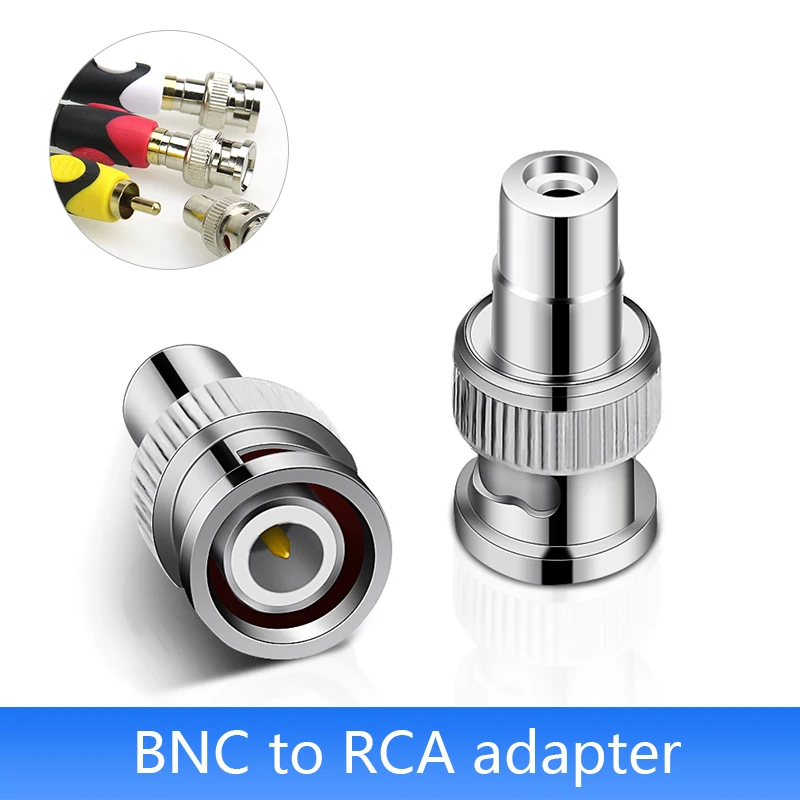 BNC to AV Connector Copper Male BNC To Lotus RCA Female AV to BNC