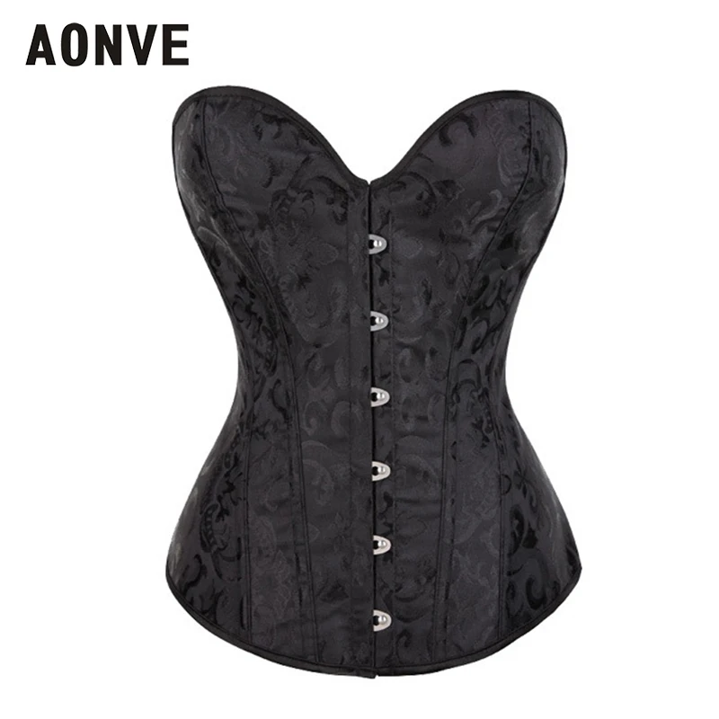 

Женский корсет на шнуровке Aonve, черный, белый винтажный корсет, корректирующий фигуру, для вечеринок
