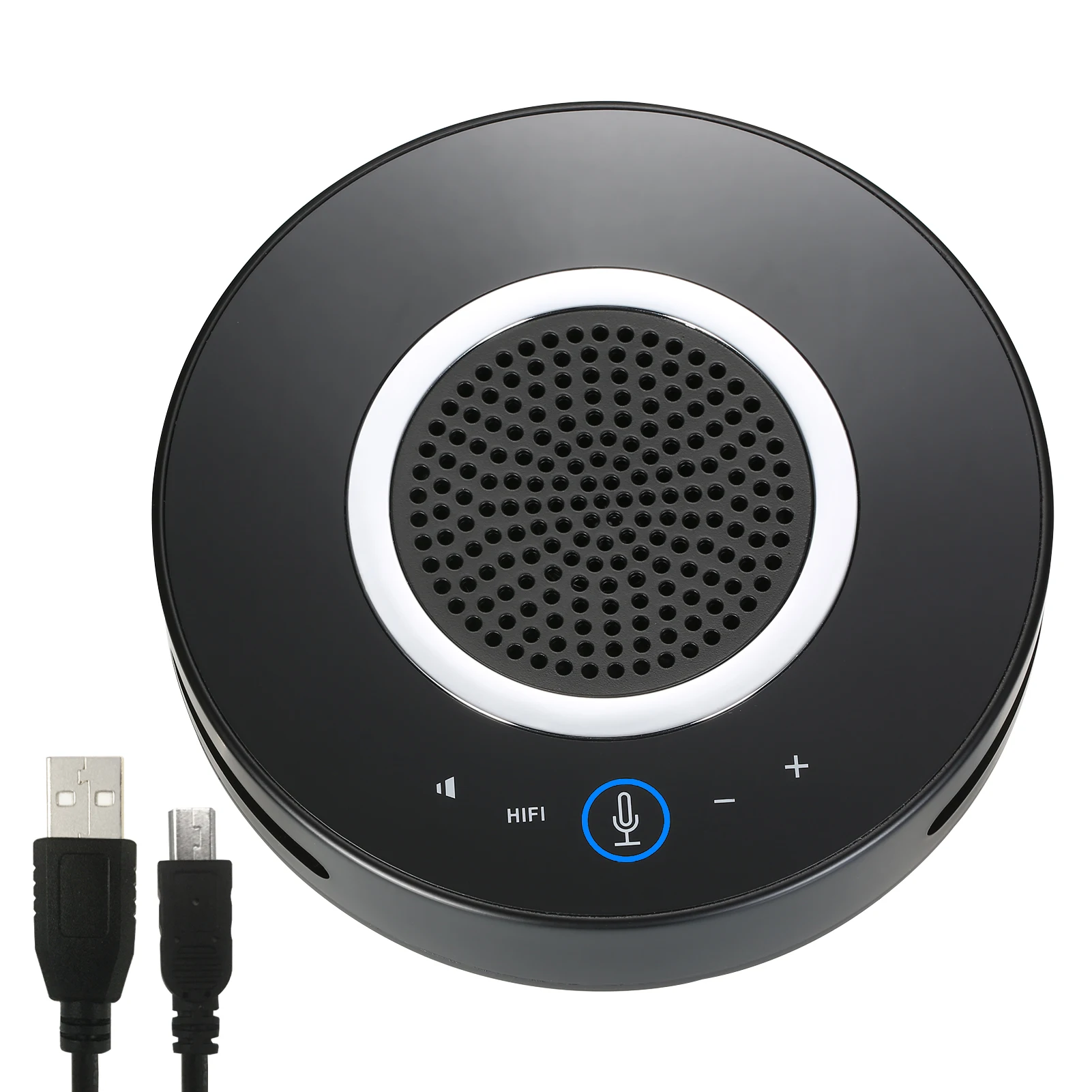 Aibecy 360 ° всенаправленная настольная USB микрофон конференции Динамик телефон для