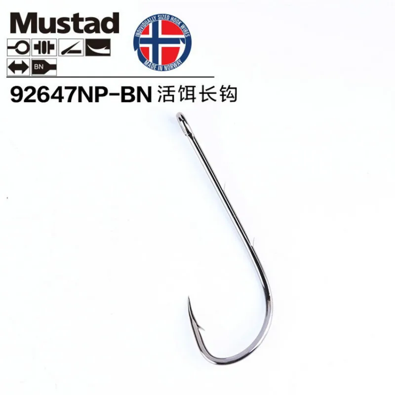 1 упак./лот крючки Mustad для живой приманки забрасывания рыболовных снастей 92647 bn #