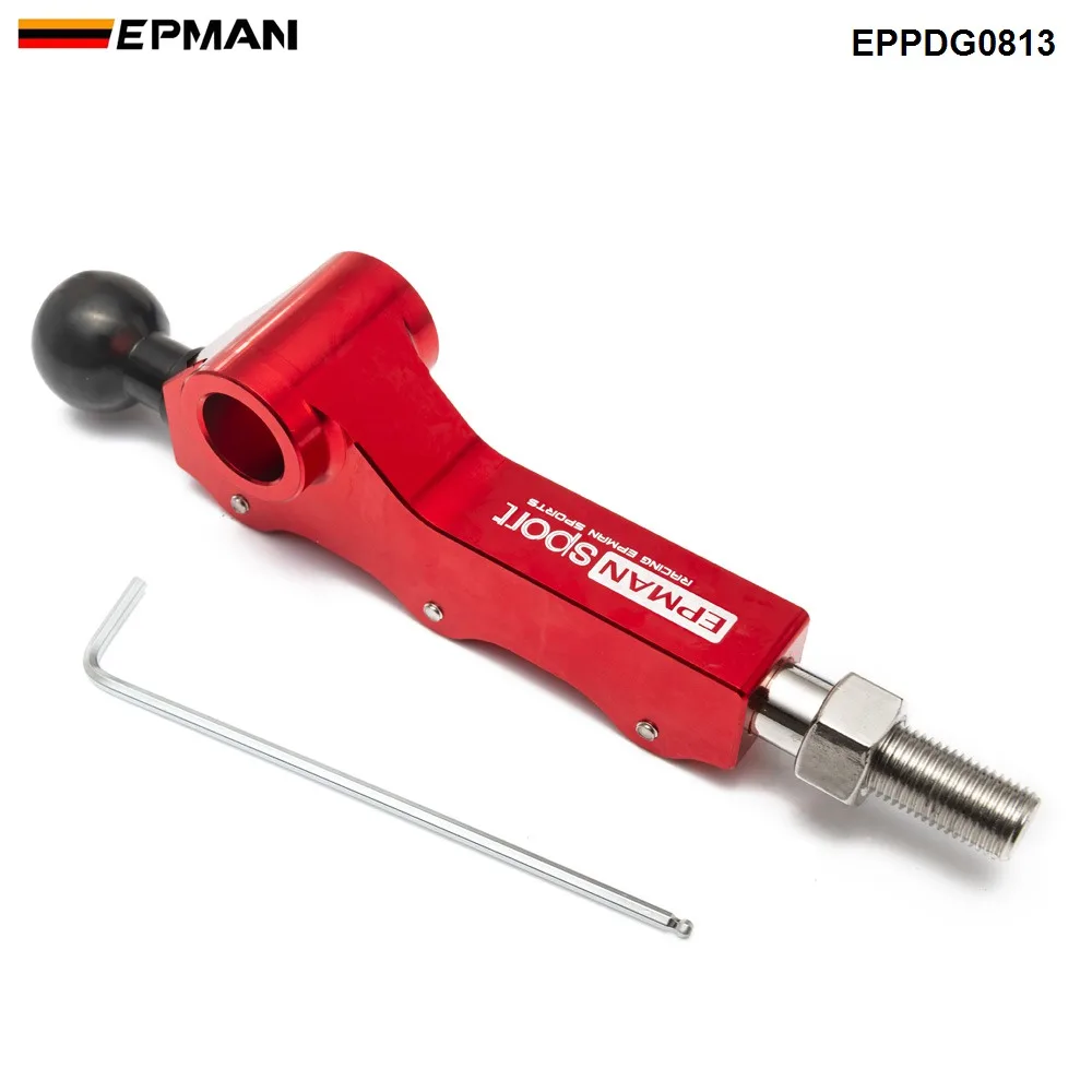EPMAN алюминиевая регулируемая короткая высота/метательный переключатель для Subaru WRX STI 2008-2013 EPPDG0813 - Цвет: Красный