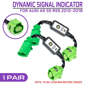 

2Pcs For Audi A5 S5 RS5 2012-2019 Car Light Dynamic Turn Signal Indicator LED Taillight Add-on Module Cable Wire Harness