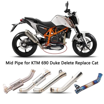 

Mid Pipe for KTM 690 Duke Motorcycle Delete Original Catalyst Exhaust Pipe Stainless Steel/Titanium Alloy Slip On Modified