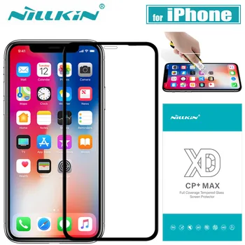 

for iPhone X 8 7 Plus XR XS Max Glass Screen Protector Nillkin Full Cover 3D Tempered Glass for iPhone X Safety Protective Glass