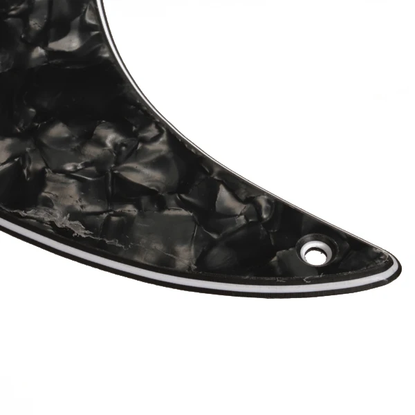 Celluloid PVC Guitar Pickguard Scratch Plate For PB Bass Guitar Black Pearl