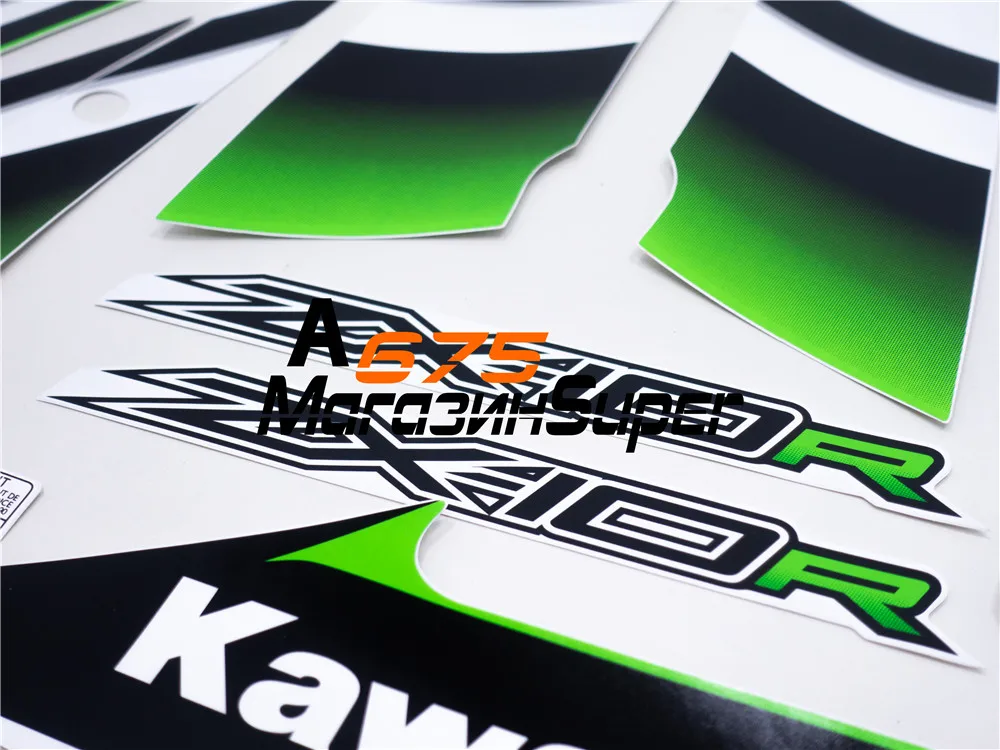 Подходит для Kawasaki Ninja ZX10R ZX-10R наклейка на обтекатель комплект Аппликация Мотоцикл Наклейка гоночный стикер ZX10R 30-летие