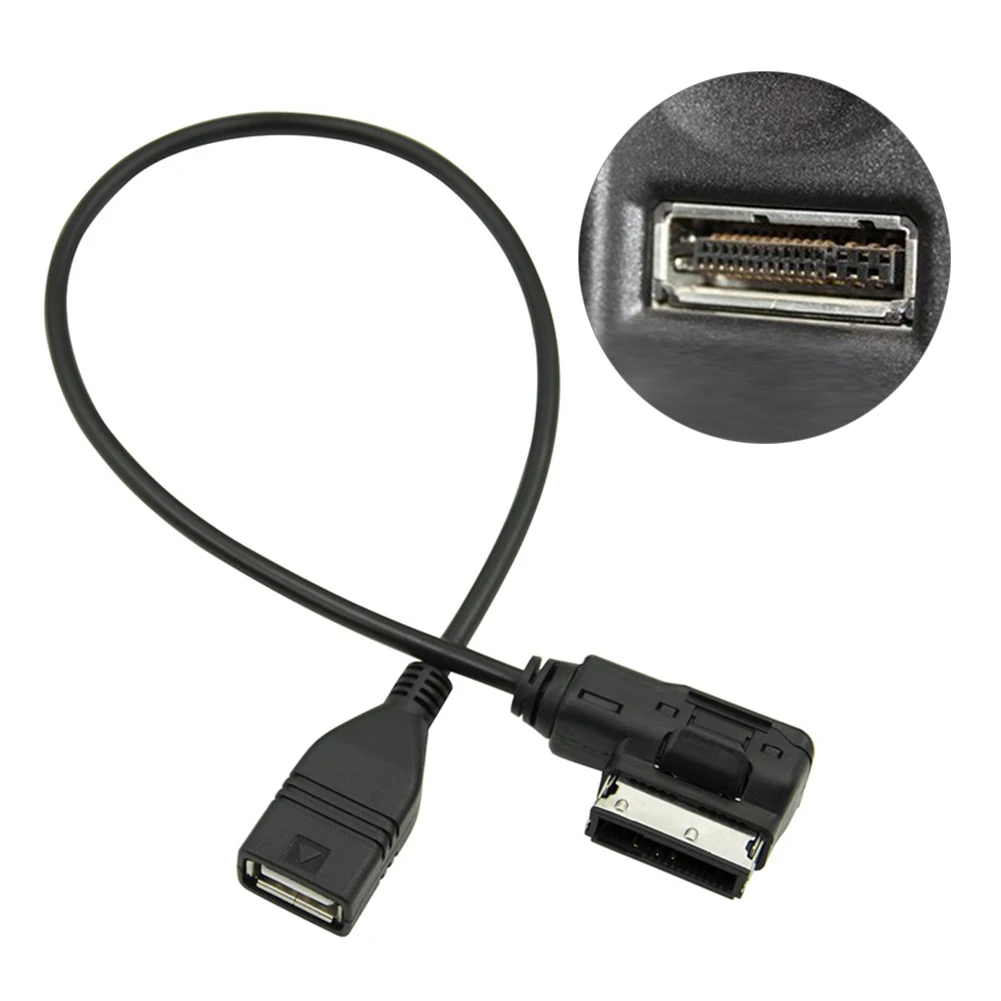 Универсальный штекер гнездо USB музыкальный интерфейс AMI MMI AUX кабель MP3 аудио