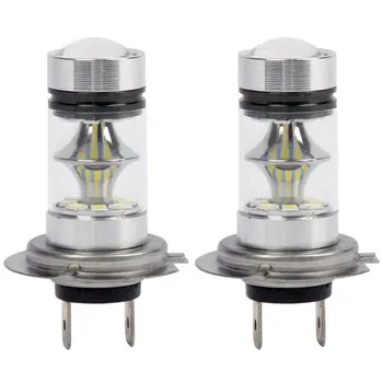 

1 Pair High Power LED H7 Bulb 100W 20LED Car Fog Light Lamp Headlights 6000K White