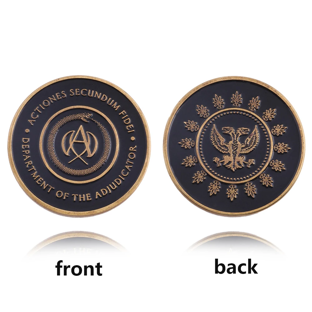 영화 존 윅 컬렉션 코인 키체인, 높은 테이블 조절기, 코인 코스프레 소품, 상자 포함 액세서리 - AliExpress