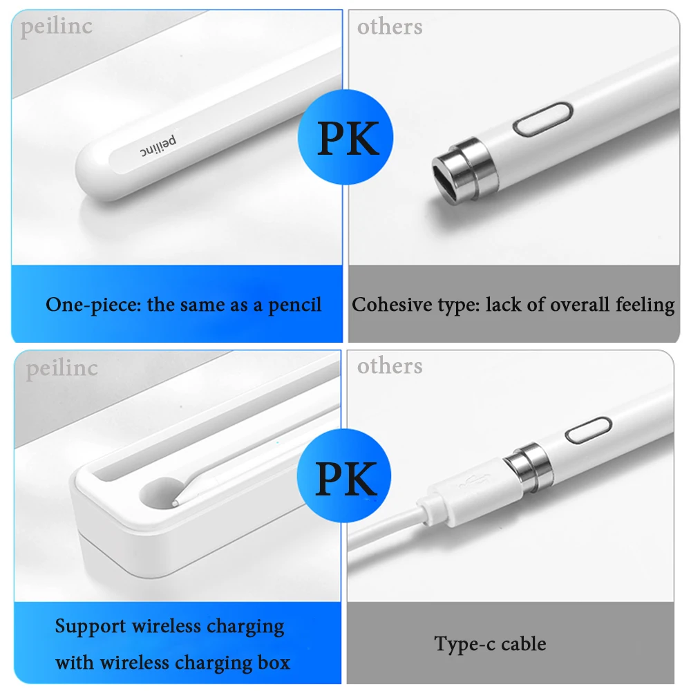 Стилус цифровой карандаш с беспроводной зарядкой для Apple iPad 10 2 Pro 11 12 9 6th Air 3rd Mini 5th