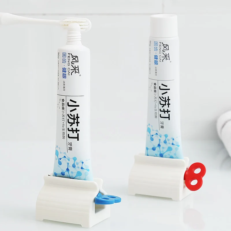 ONEUP Toothpaste Squeezer Plastic Cream Tube Squeezing Dispenser Rolling Tube Squeezer Toothpaste Dispenser Bathroom Accessories
