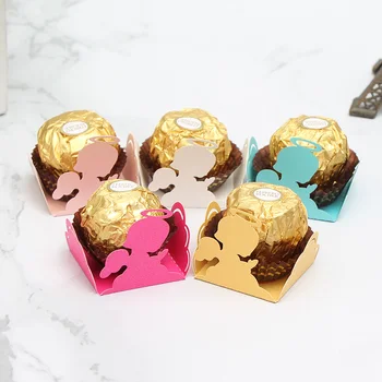 

Love Match 50Pcs Beautiful Laser Cut Candy Box Bar Wedding Favors And Gifts Cake Accessories Party Favors and Decoration