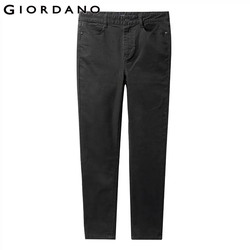 Giordano женские джинсы из денима облегающие узкие джинсы с завышенной талией брюки черного цвета vaqueeros Mujer 05429335